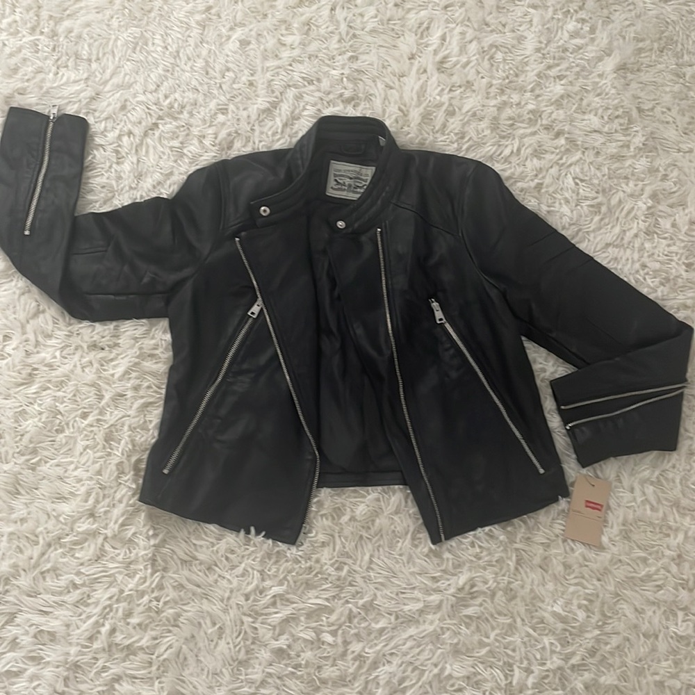 Levi’s faux leather moto jacket